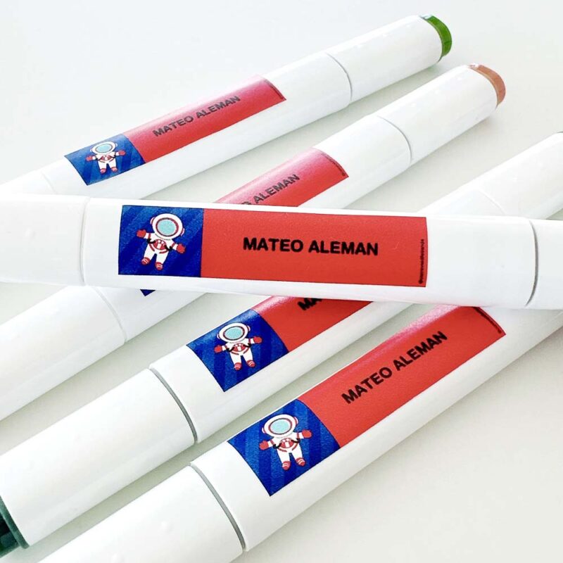 ETIQUETAS AUTOADHESIVAS PARA LÁPICES