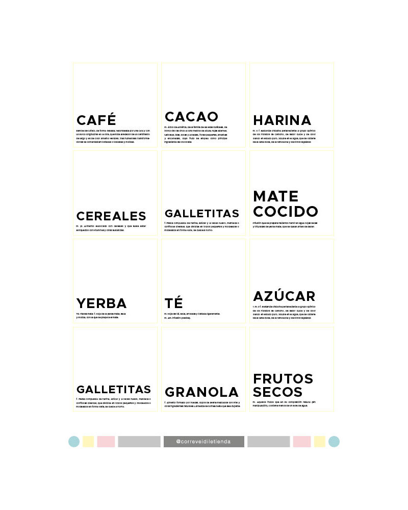 ETIQUETAS AUTOADHESIVAS DECO PARA FRASCOS - DEFINICION